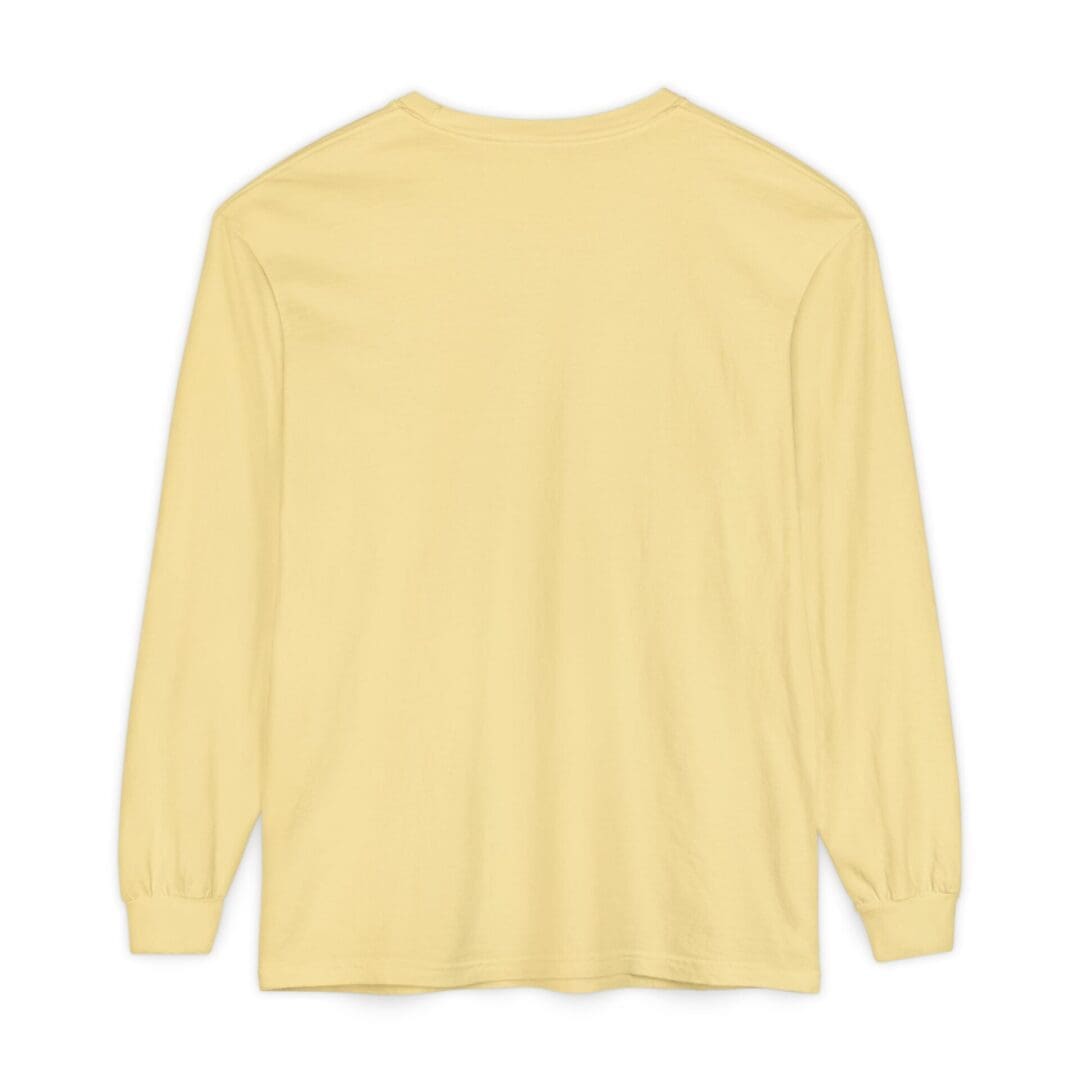 A plain yellow long-sleeve shirt.