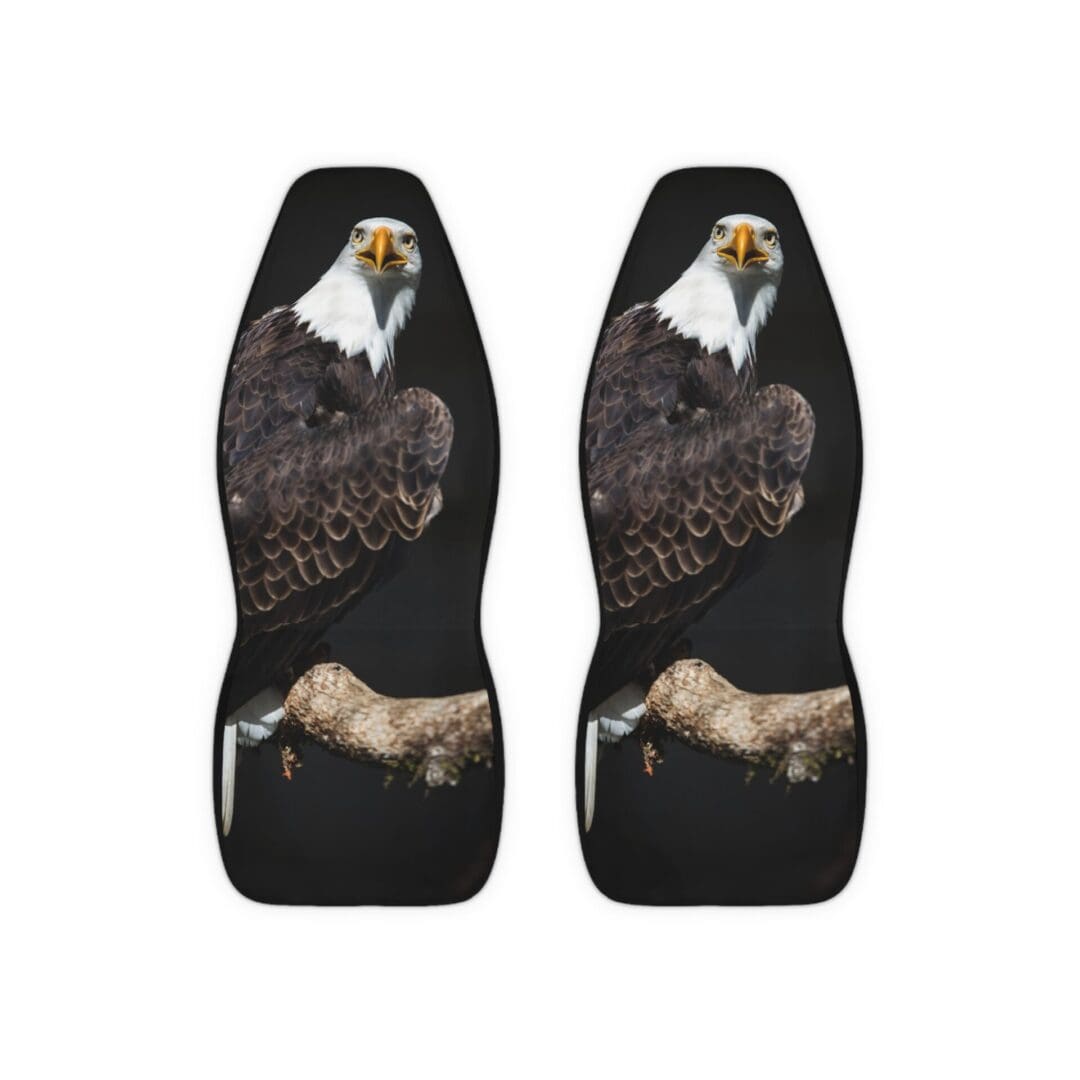 Wild Eagle Polyester Car Seat Covers - Nature-Inspired Design for Outdoor Enthusiasts