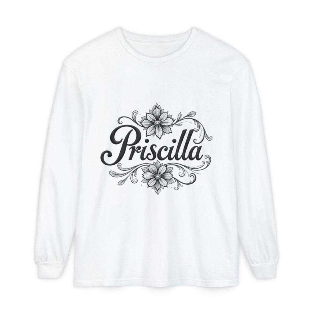 Priscilla Floral Long Sleeve T-Shirt for Women - Stylish & Comfortable