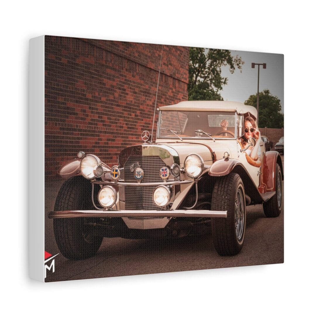 Vintage Car Matte Canvas Wall Art