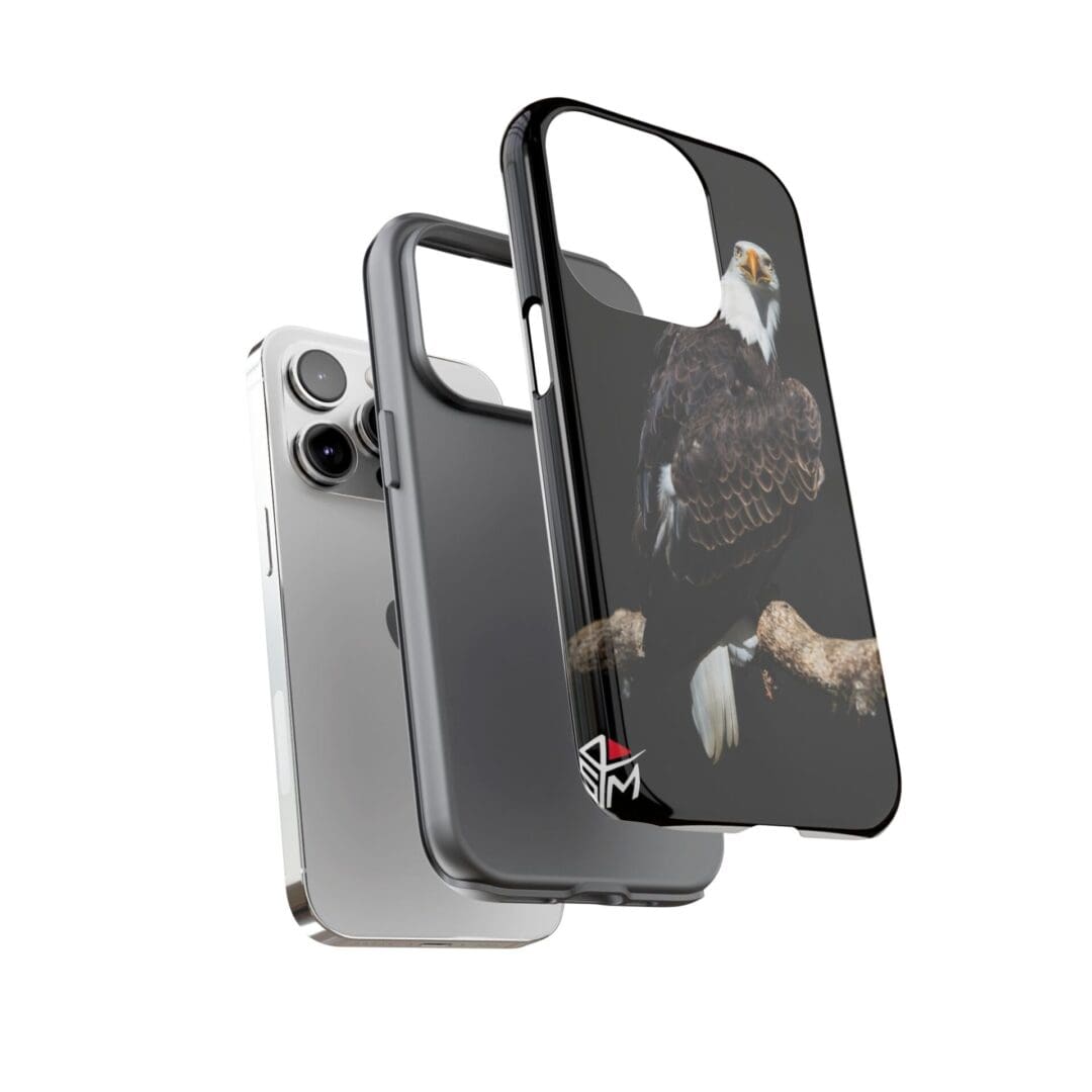 A phone case with a classical painting design on a modern smartphone.
