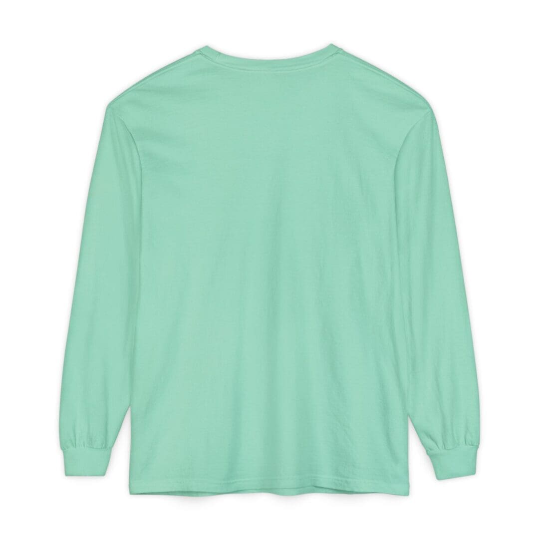 Light green long-sleeve shirt with a simple design.