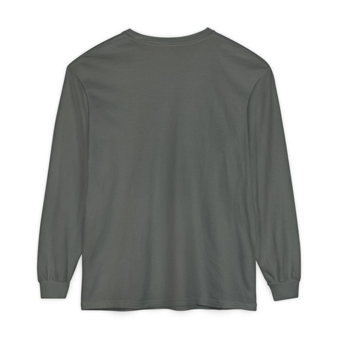 Plain long-sleeve gray shirt with a simple design.