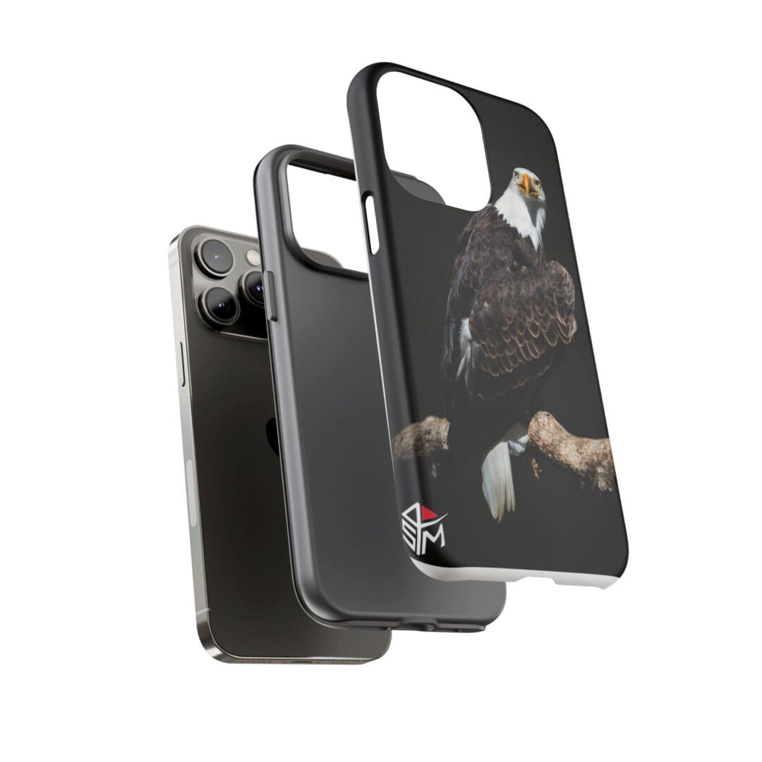 Black phone cases featuring a cat design.