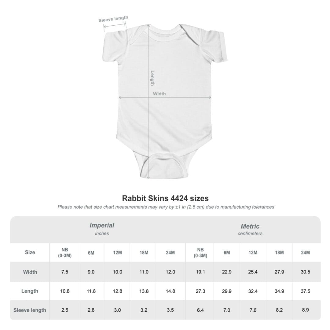 Men's plain white short-sleeve T-shirt with size chart below.