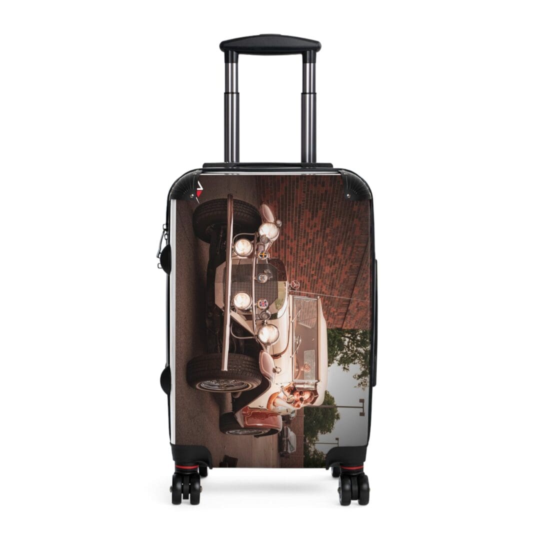 Vintage Car Design Suitcase - Travel in Style