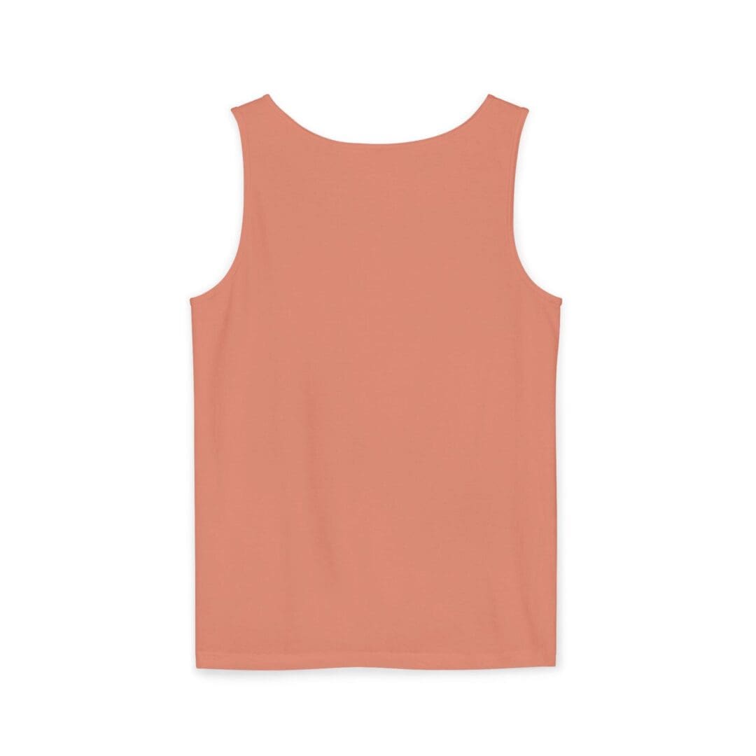 Simple sleeveless orange tank top.