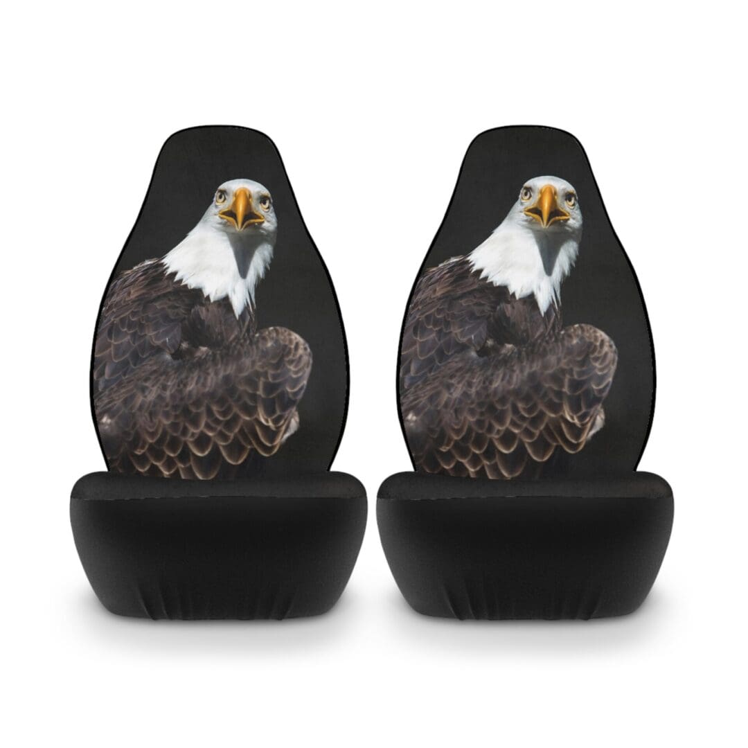 Wild Eagle Polyester Car Seat Covers - Nature-Inspired Design for Outdoor Enthusiasts