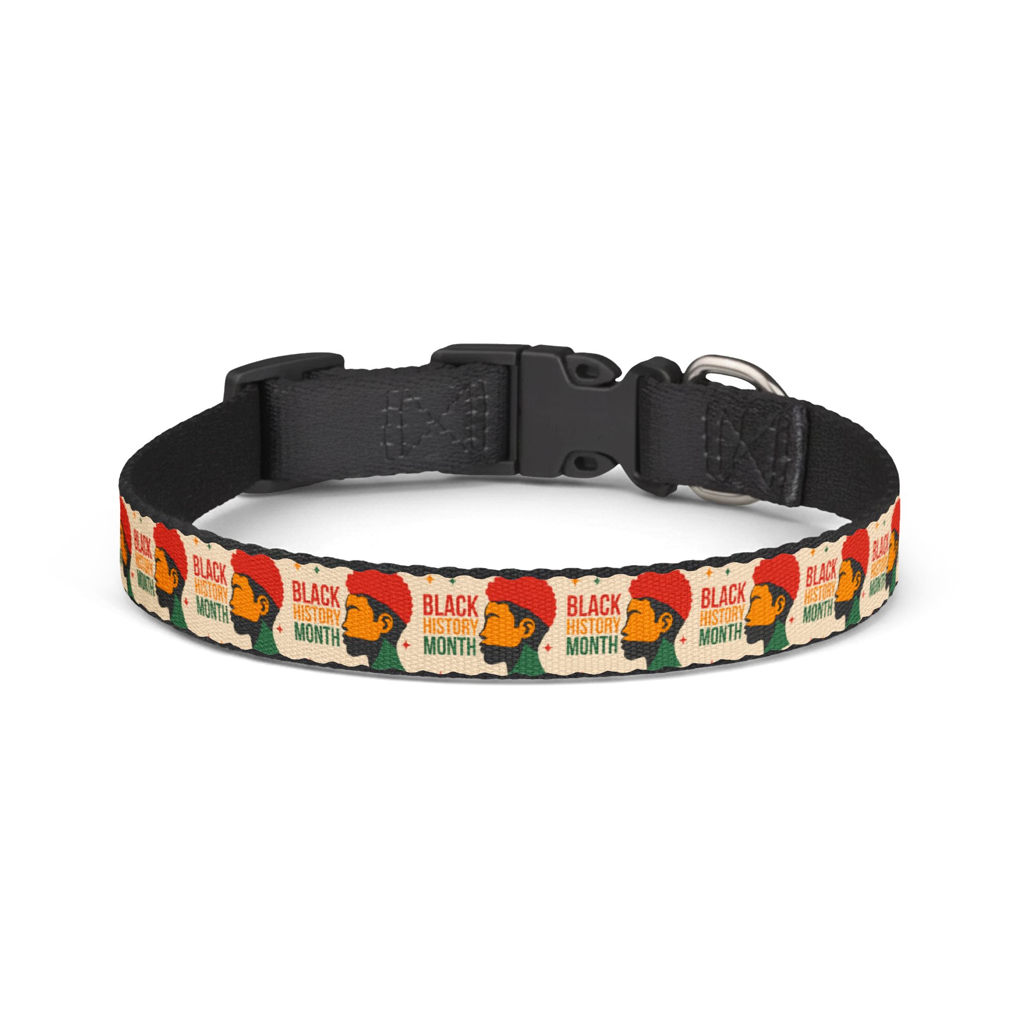 Black History Month Clip-On Pet Collar – Retro Pan-African Design