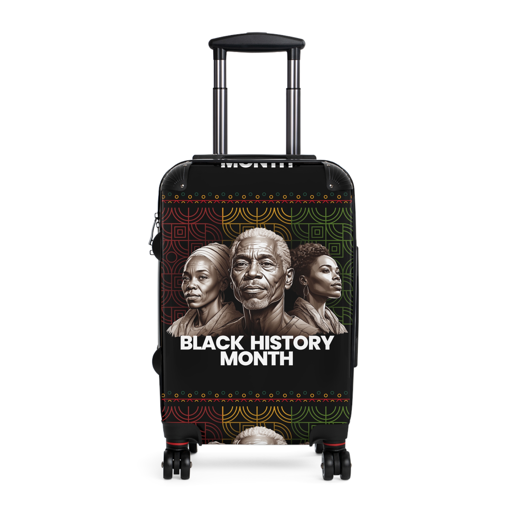 Black History Month Suitcase – Celebratory Portrait Travel Luggage