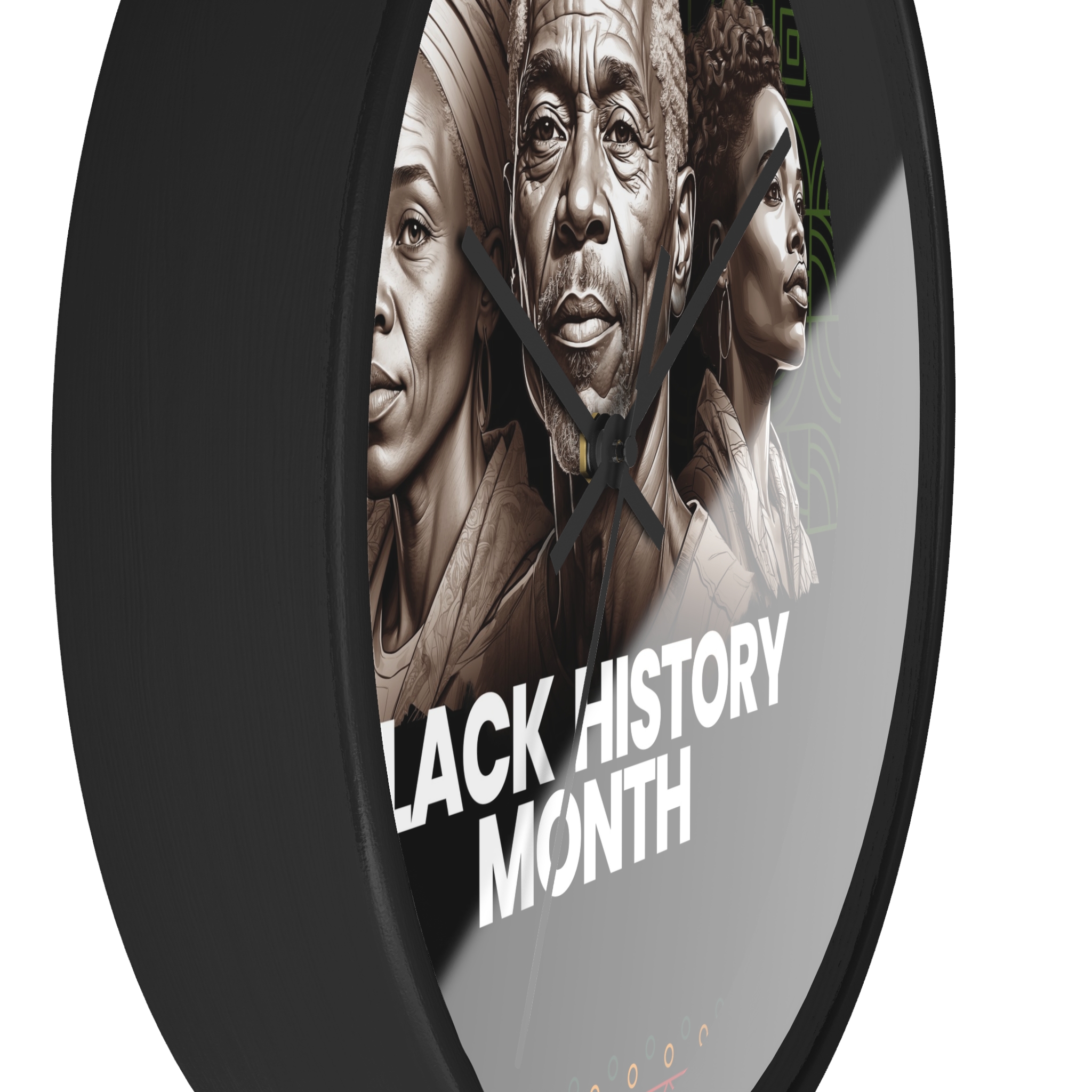 Black History Month Wall Clock — Inspirational African American Legacy Home Decor